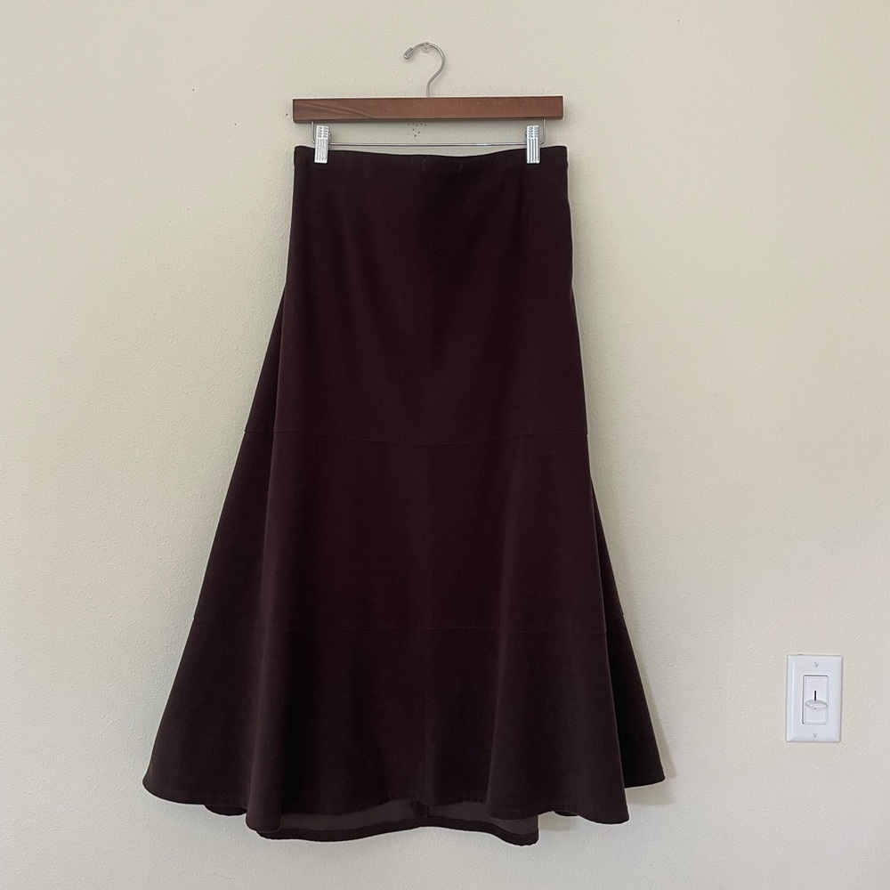 🌷 Dress-barn Dark Brown Maxi Skirt #18